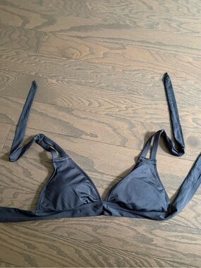 Massimo Gray Triangle Bikini Top size small woman’s swim summer